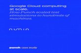 Google Cloud computing at scale. o Punch scaled test … · 2020. 3. 9. · Google Cloud computing at scale. Google Cloud Platform engineering, Platform engineering, Developer Operations,