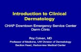 Introduction to Clinical Dermatology€¦ · Introduction to Clinical Dermatology CHAP DowntownEmergencyServiceCenter DermClinic Roy Colven,MD Professor of Medicine,UWDivisionof Dermatology