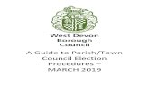 A Guide to Parish/Town Council Election Procedures MARCH 2019 · Statement of Persons Nominated 1.9 6 Uncontested Elections 1.10 7 Contested Elections - Declaration of Result 1.11