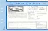Cedar | Cedar evaluation centre · 2015. 11. 14. · The Eschmann TDB60 is a solid-state, table-top, bi- ... Serviceability and manuals: The user/service manual was well written and