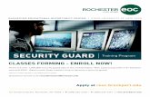 SECURITY GUARD Training Program · 2020. 7. 3. · now and 2026¹, there’s never been a better time to become a security guard! (1Bureau of Labor Statistics, U.S. Department of