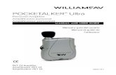 Pocketalker Ultra User Manual - Williams Sound...headphones: Mini earphone, single (EAR 013) Dual mini earbud (EAR 014) Wide range earphone; single (EAR 008) Lightweight headphone