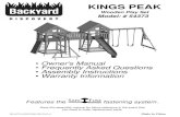 M10249 MASTER AI - Rehabmart.com · 2015. 4. 22. · KINGS PEAK Wooden Play Set Model: # 54373 ... Please read entire booklet completely before beginning the assembly process. ...