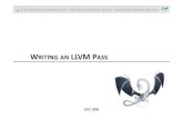 WRITING AN LLVM PASS - Gonnordlaure.gonnord.org/pro/research/ER03_2015/lab3_intro.pdf · 2015. 1. 29. · DCC 888 Universidade Federal de Minas Gerais – Department of Computer Science
