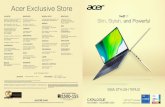 Acer Exclusive Store - AcerID | Acer Indonesia · 2020. 10. 20. · Jl. Kusuma Bangsa, Surabaya BANDUNG BEC Mall Lt. 1 Blok F17, Jl. Purnawarman No. 13-15 (022) 422 3154 BEC Mall