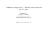 ``A Viennese May Breeze'' — Twelve-tone theory and the ...Overview 1. Theall-intervalseriesproblem HerbertEimert(1964) 2. Theplaceoftheprobleminthehistoryofmusictheory FritzHeinrichKlein(1924,1925)