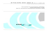 ETSI EN 300 392-5 V1.1 · 2001. 9. 10. · ETSI EN 300 392-5 V1.1.1 (2001-09) European Standard (Telecommunications series) Terrestrial Trunked Radio (TETRA); Voice plus Data (V+D);