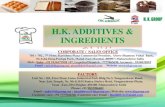 H.K. ADDITIVES & INGREDIENTS PRODUCT LIST.pdf · 2020. 9. 23. · hkai crock baking powder leaving raising agent biscuit , juices as per end use product hkai crock gsp 9000 improver