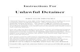 Unlawful Detainer - Fresno County Superior Court Packets/English... · 2020. 9. 18. · UNLAWFUL DETAINER How To Have Tenant(s) Served With Notice The above notices are served on