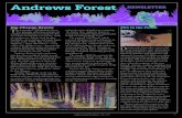 Andrews Forest NEWSLETTER · 2020. 11. 5. · 2 Andrews Forest Newsletter FALL T his is our first newsletter on the heels of the Holiday Farm Fire. The fire displaced our staff, burned