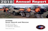 TEXSAR: Texas Search and Rescue · 2019. 4. 1. · -PTU 1SFBSJTOPJOO H#FIBWJPS 5 In 2018, TEXSAR was honored to host Robert Koester, an expert on Lost Person Behavior. Mr. Koester