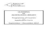 LEARNING AT ALDEBURGH LIBRARYaldeburghlibraryfoundation.weebly.com/uploads/1/4/...Venue: Imogen Holst Room, The Red House, Golf Lane, Aldeburgh IP15 5PZ First broadcast in the UK in