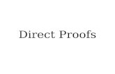 Direct Proofs - Stanford University · 2013. 9. 25. · A Simple Direct Proof Theorem: If n is an even integer, then n2 is even. Proof: Let n be an even integer. Since n is even,