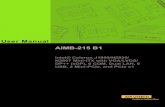 AIMB-215 B1 User Manual Ed.5 - Advantech · 2017. 9. 26. · AIMB-215 B1 User Manual vi Product Warranty (2 years) Advantech warrants the original purchaser that its products will