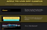 APPLY TO LIVE OFF CAMPUS - Liberty University...APPLY TO LIVE OFF CAMPUS Res Life Portal Tutorial Follow the instructions and screenshots below to complete the off-campus application
