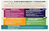Home | UNCTADunctad.org/.../20160209_ntfcempowermentprogramme.pdf · 2016. 2. 23. · of-Trainers module included TARGET AUDIENCE Course conceived for current & future members of