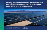 Key Economic Benefits of Renewable Energy on Public Lands...KEY ECONOMIC BENEFITS OF RENEWABLE ENERGY ON PUBLIC LANDS 2 Report Authors: Nikki Springer, Ph.D., Yale Center for Business