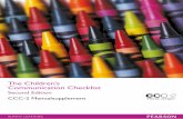 The Children’s Communication Checklist · 2017. 10. 20. · The Children’s Communication Checklist – Second Edition, CCC-2 Dette manualsupplementet fokuserer på tolkningen
