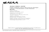 AIAA 2003–3429 - Stanford Universityaero-comlab.stanford.edu/Papers/alonso.aiaa.03-3429.pdf · 2019. 6. 23. · AIAA 2003–3429 High-Fidelity Aero-Structural Design Using a Parametric