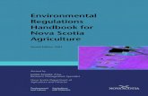Environmental Regulations Handbook for Nova Scotia Agriculture · 2021. 1. 8. · 8 Environmental Regulations Handbook for Nova Scotia Agriculture Reproduction in whole or in part