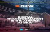 DIGITAL TRANSFORMATION IS THE ANSWER AT BKW · CIO, BKW AG 08 to its operations through networking rather than integration. We do not intend to integrate the acquired com- panies