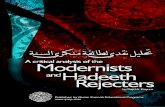 Modernists Hadeeth Rejecters And Hadith... · 2014. 1. 11. · As Muslims, we are obliged to believe and understand our religion in a manner that Allah wants us to. The way to achieve