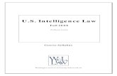 U.S. Intelligence Law€¦ · Course Syllabus . Washington and Lee University School of Law . U.S. Intelligence Law . Fall 2008 . Professor Jordan _____