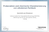Probenahme und chemische Charakterisierung von …...Probenahme und chemische Charakterisierung von ultrafeinen Partikeln Dominik van Pinxteren Leibniz-Institut für Troposphärenforschung