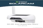 Andatech SolarCam Smart Wireless Solar CameraManualdocuments.andatech.com.au/manuals/andatech-solarcam... · 2017. 2. 7. · User Manual v1.0. Updated 20.12.2016. ASC-200 Smart Wireless