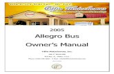 Allegro Bus Owner’s Manual › ...ALLEGRO BUS OWNER’S MANUAL Television Antenna 4-8 Chapter 7 Television Sets 4-9 Audio-Video Control Console 4-9 Electrical Features AM / FM