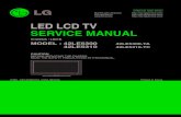 North/Latin America Europe/Africa ...€¦ · p ok menu input /i led lcd tv service manual caution before servicing the chassis, read the safety precautions in this manual. chassis
