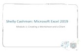 Shelly Cashman: Microsoft Excel 2019dzhu/cisc1050/M01-Creating a...Objectives (1 of 2) •Start an app •Identify the components of the Microsoft Office ribbon •Describe the Excel