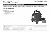 ProVore® 1 HP Grinder Pumps,Installation Manual Manuals/2399000.pdfwater can cause serious injury or death. Always disconnect pump(s) from power source(s) before handling or making