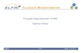 Fluxgate Magnetometer (FGM) Kathryn Rowe...Fluxgate Magnetometer ‐ 3 Axis data stream ‐ 24 bit, 6pT resolution ‐ Dynamic Range: ±55,000nT ‐ Noise: 0.4nT/√Hz @ 1Hz ‐ Sample