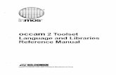 Occam 2 toolset language and library reference manualtransputer.net/prog/72-tds-368-01/otds3lib.pdf · 2014. 12. 20. · Contents overview Contents Preface Libraries The occam libraries