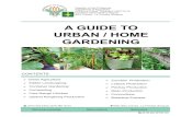 A GUIDE TO URBAN / HOME GARDENING...Cordillera Administrative Region BSU Compd., La Trinidad, Benguet (074) 422-2375; (074) 661-3133 4. Squarefoot Gardening A simple method of creating