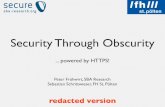 Security Through Obscurity · 2019. 9. 3. · Quizduell. extremely popular in Germany. extremely popular in Germany. LetÕs play a round of Quizduell ;) Curiosity. November 2012 -