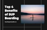 Top 4 Benefits of SUP Boarding
