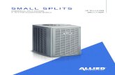 SMALL SPLITS - Adobe...Allied Commercial units are designed with advanced technology and durable components to perfectly heat and cool any space. With efficiency ratings up to 11.0