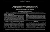 Inhaled glucocorticoids in children: A favourable ...downloads.hindawi.com/journals/crj/1999/957127.pdf · Inhaled glucocorticoids in children: A favourable therapeutic index F Estelle