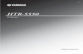 HTR-5550 - Yamaha · 2019. 1. 24. · HTR-5550 U AV Receiver 0100HTR5550(U)-cv1 1 12/27/01, 2:50 PM. I CAUTION SAFETY INSTRUCTIONS CAUTION: TO REDUCE THE RISK OF ELECTRIC SHOCK, DO