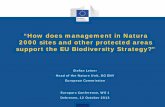 “How does management in Natura 2000 sites and other ......and Natura 2000 & Guidance on Wilderness and Natura 2000 – completed and posted on the web • Art 6 guidance doc update: