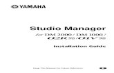Studio Manager for DM2000/DM1000/02R96/01V96 E · 2019. 1. 25. · E Studio Manager for// / Installation Guide ... SM_\DM2000 Studio Manager for DM2000 1 Yamaha Studio Manager for
