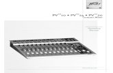 Operating Manual - Peavey Electronics · 2020. 4. 23. · PV™10 • PV™14 • PV™20 Compact Mixer Operating Manual. 2 Intended to alert the user to the presence of uninsulated