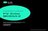 Installation manual PV Solar MODULE - LG Electronics › global › business › download › resources › solar › N… · •PV panels can operate effectively without ever being