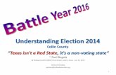 Understanding Election 2014...Understanding Election 2014 Collin County “Texas isn't a Red State, it's a non-voting state” ~ Paul Begala @ BattlegroundTX (#BGTX) fundraiser, Austin,