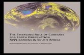 The Emerging Role of Cubesats for Earth Observation ......2020/06/06  · earth observation satellites (Southwood 2000, Diaz et al. 2016, Mhangara et al. 2020). Cubesats have benefited
