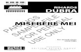 DUBRA MISERERE MEI FILE PARAUGS SAMPLE PERUSAL ONLY … · MISERERE MEI for mixed choir (SAATBB) PARAUGS SAMPLE FILE FOR PERUSAL USE ONLY. PARAUGS SAMPLE FILE FOR PERUSAL USE ONLY