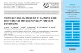 Homogenous nucleation of sulfuric acid and water...ACPD 10, 25959–25989, 2010 Homogenous nucleation of sulfuric acid and water D. Brus et al. Title Page Abstract Introduction Conclusions