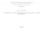 Az 1868. évi horvát-magyar kiegyezés a sajtó tükrébenacta.bibl.u-szeged.hu/6977/1/juridpol_054_fasc_009_001-039.pdf · Bár Horvátország a magyar korona alá került, mégsem
